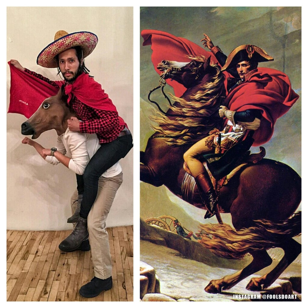 "Napoleon Crossing the Alps" by Jacques-Louis David