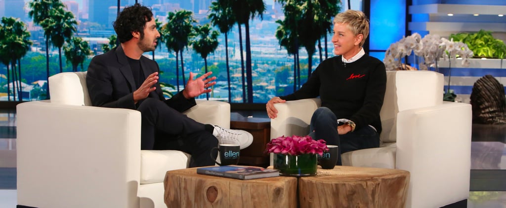 Kunal Nayyar on the Ellen DeGeneres Show April 2017