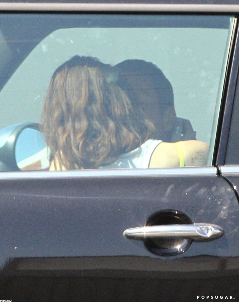 Rupert Sanders kissed Kristen Stewart in a car.