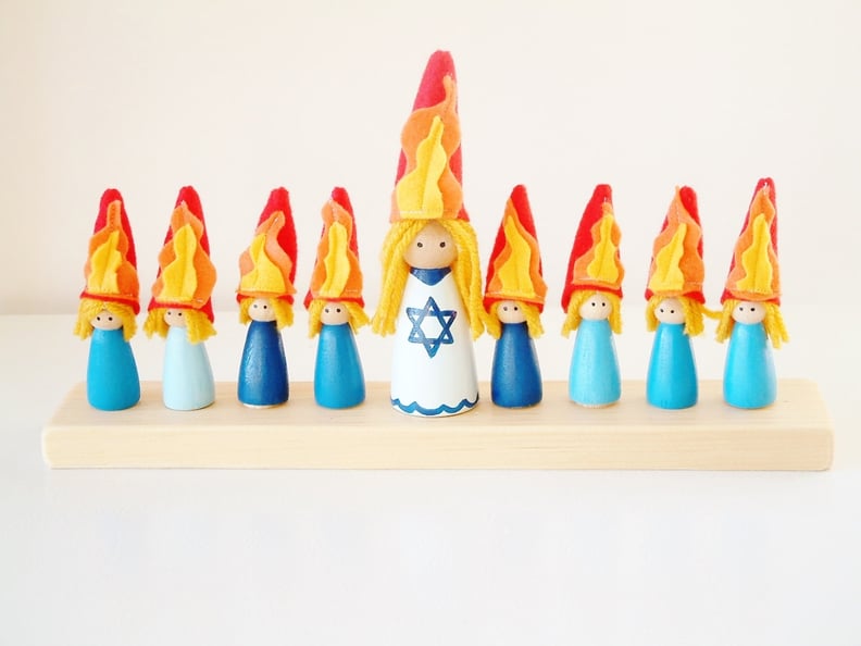 Customized Hanukkah Kid-Friendly Menorah