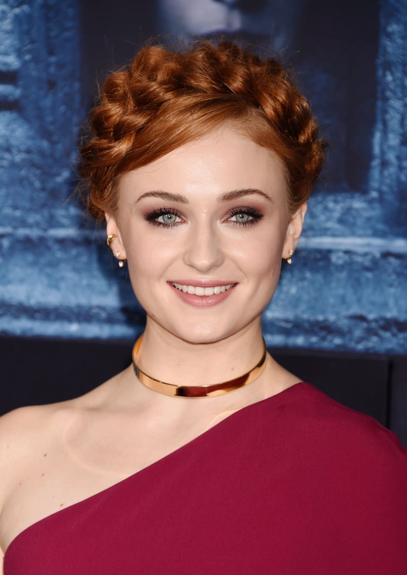 Sophie Turner's Milkmaid Plait, 2016