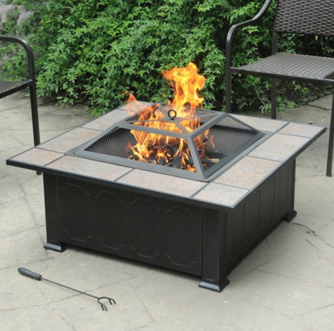 Axxonn Tuscan Ceramic Tile Top Fire Pit