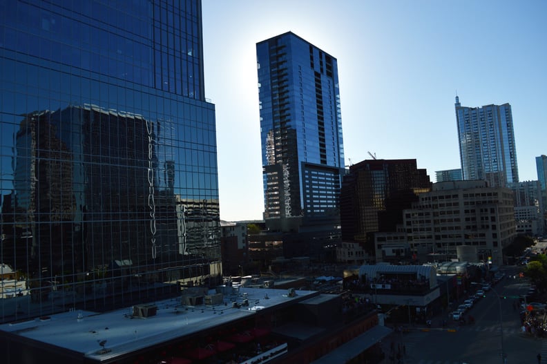 You also saw the amazing view of downtown Austin — also known as the society that needs help around privacy.