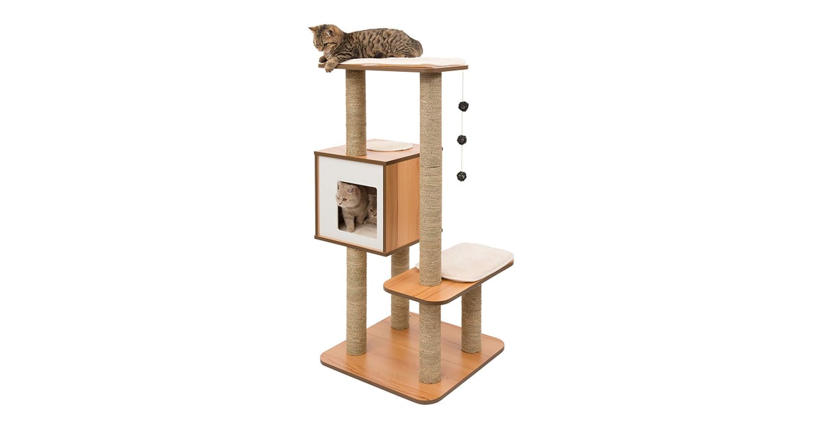 Vesper VHigh Base 48" Cat Tree Cat Trees That Aren't Ugly and Look