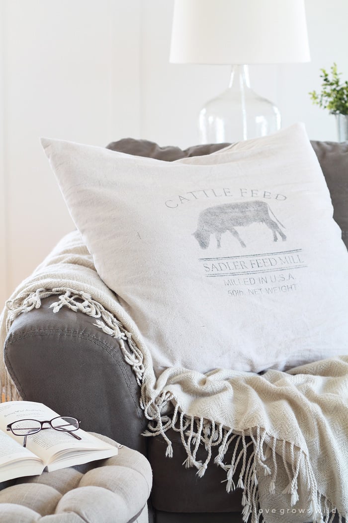 Custom Pillow Covers DropCloth DIYs POPSUGAR Home Photo 13