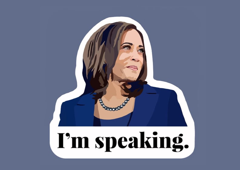 Kamala Harris Vice President "I'm Speaking" Vinyl Laptop Sticker