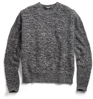 Todd Snyder Black Twist Crew Sweater | Darren Criss Men's Gift Guide ...