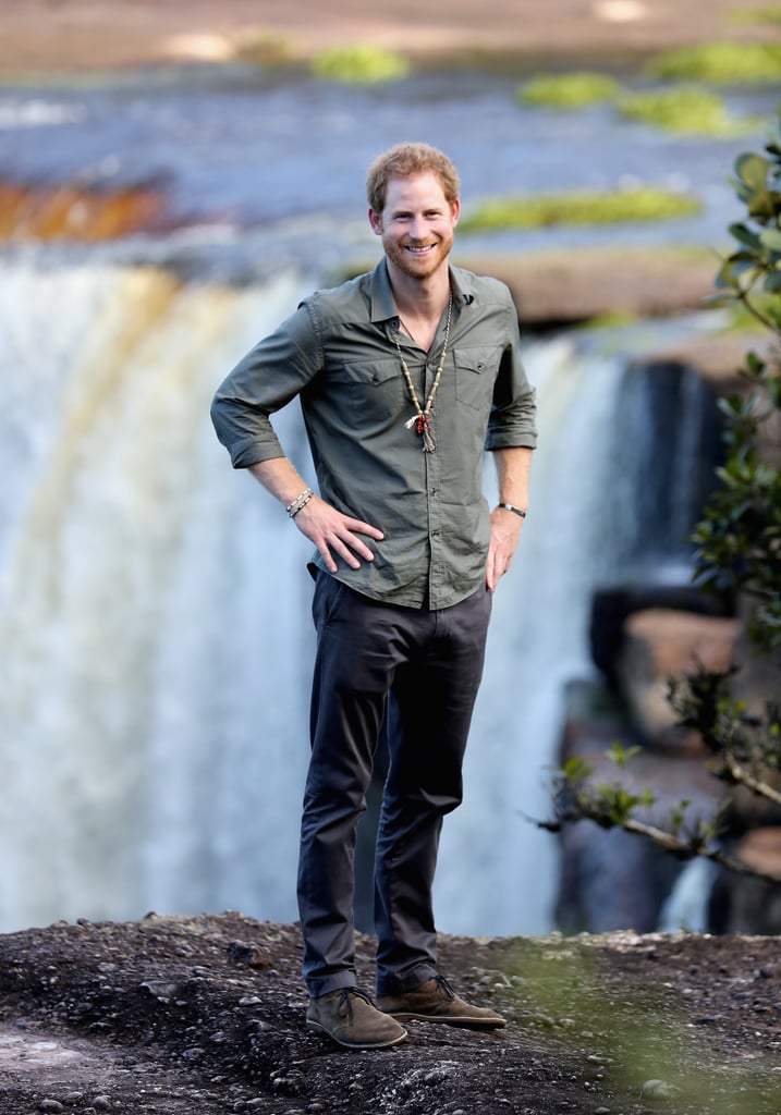 Prince Harry at Kaieteur Falls During Caribbean Tour 2016