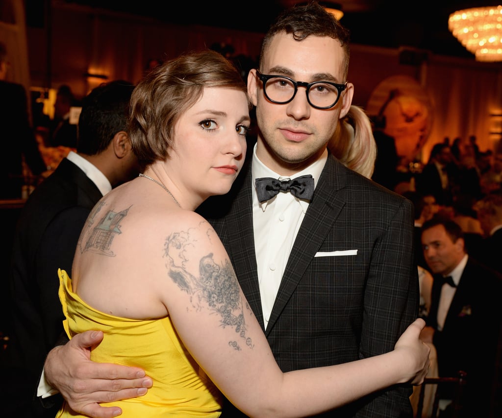 Lena cuddled up to musician Jack Antonoff during the show.