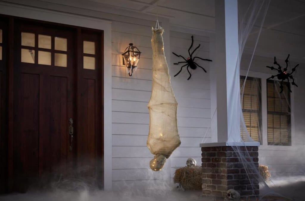 Animated LED Hanging Mummy Home Depot Halloween Decor 2020