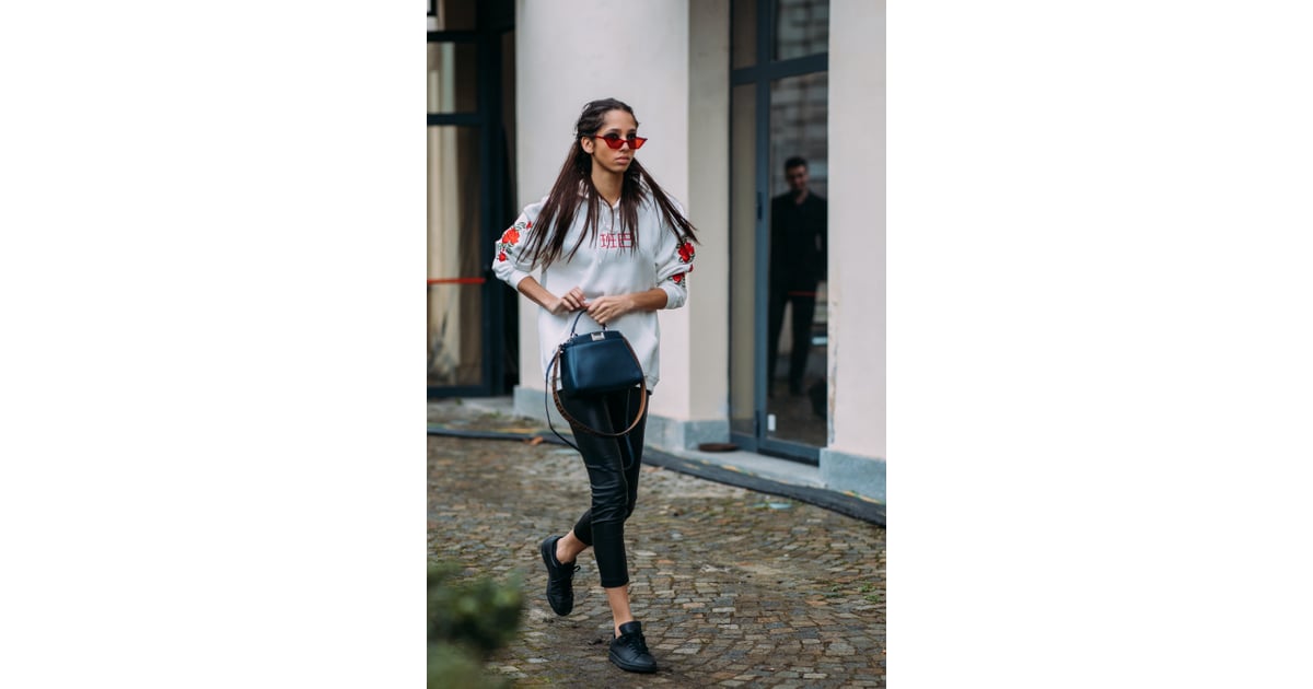 Day 2 | Street Style at Milan Fashion Week Fall 2018 | POPSUGAR Fashion ...