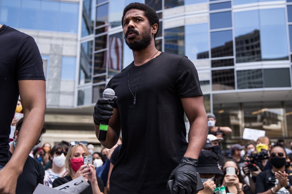 Michael B. Jordan Speaks at Black Lives Matter March in LA