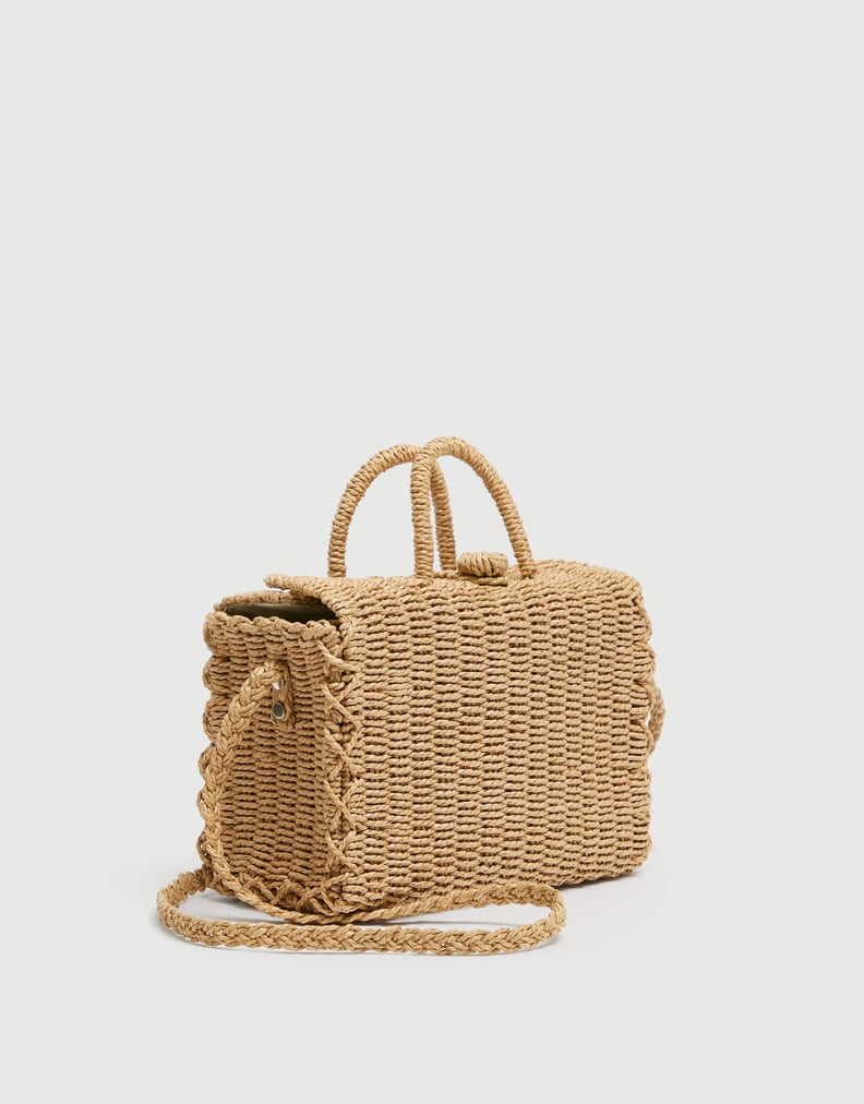 pull&bear Crossbody box bag with shell detail