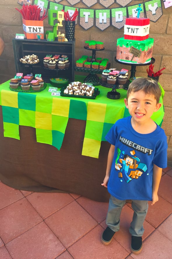 birthday minecraft shirt