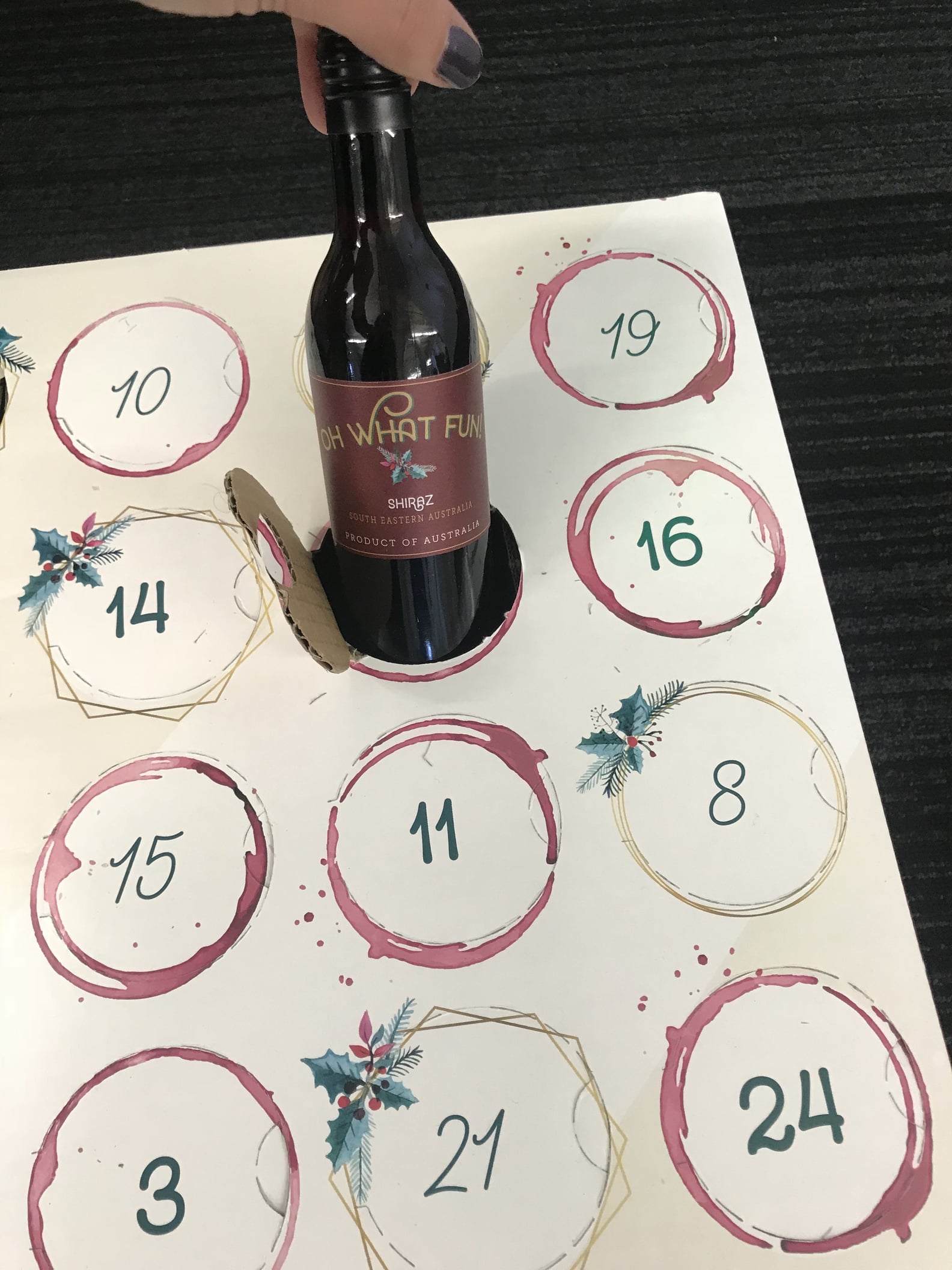 Oh What Fun Wine Countdown Calendar 