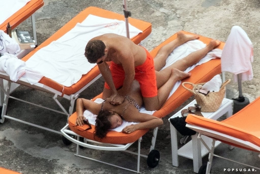 Bradley Cooper and Irina Shayk on the Beach in Italy 2018