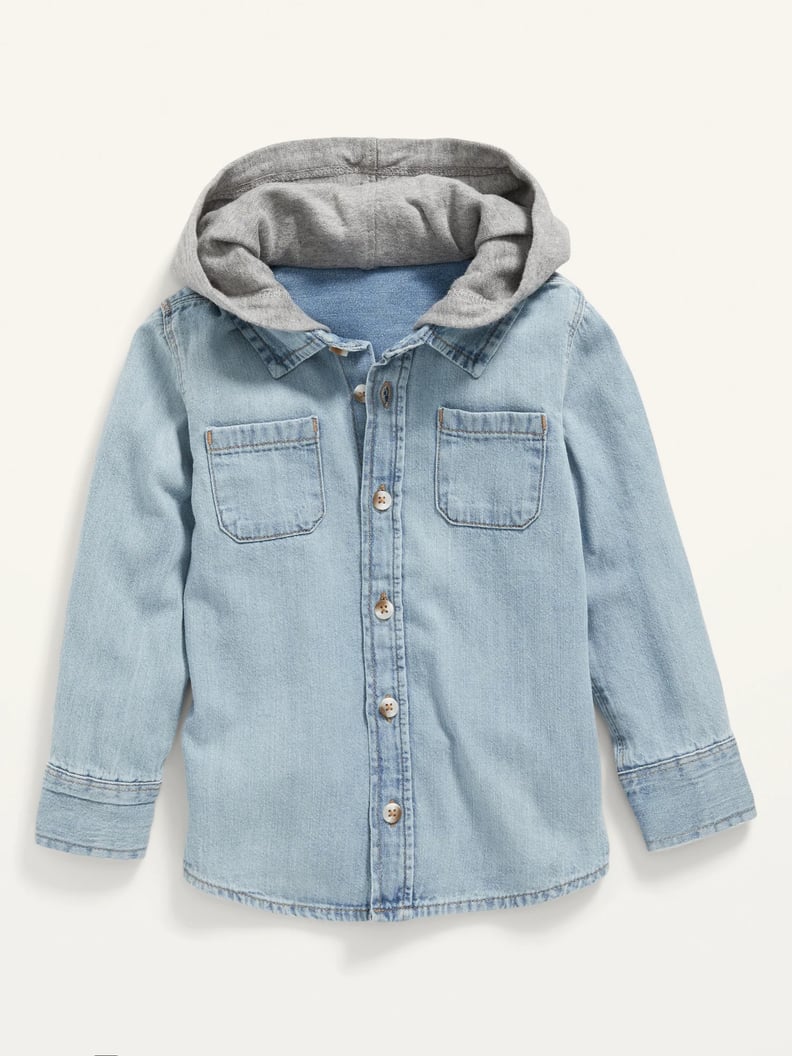 Old Navy 2-in-1 Hooded Jean Shirt for Toddler Boys