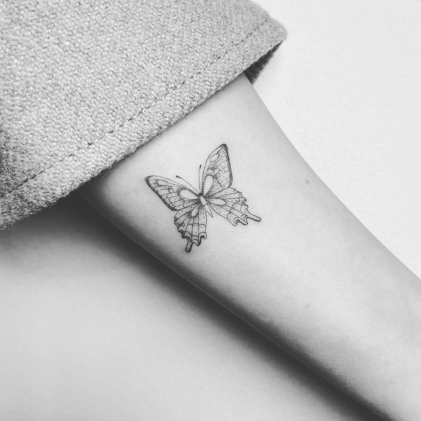 Black and Grey Butterfly Tattoos  Cloak and Dagger Tattoo London