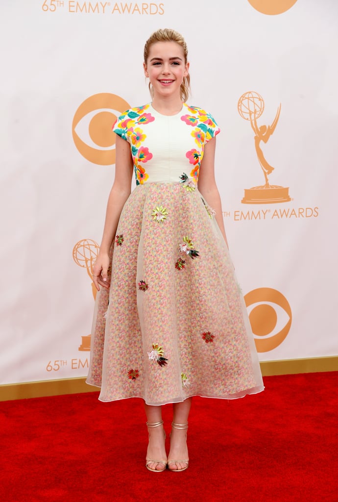 Wearing Delpozo.