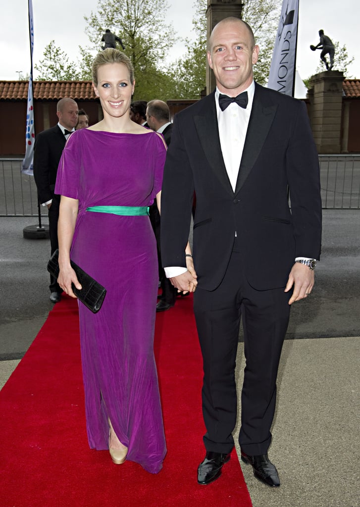 Zara and her husband wore their finest to the Rugby For Heroes charity dinner in May 2012.