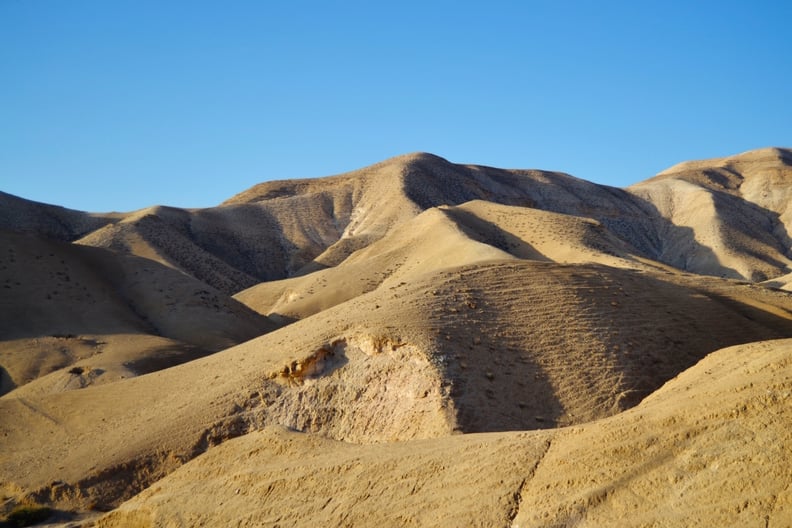The Negev desert covers more than half of Israel, so don't get lost trying to find Masada!