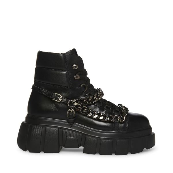 Steve Madden Rio Black Leather Boots