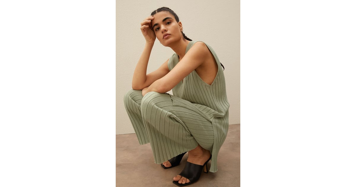 Ribknit Pants Best New H&M Arrivals April 2021 POPSUGAR Fashion