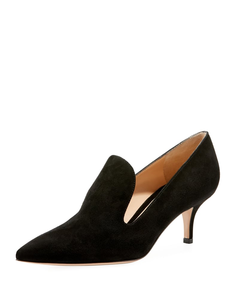 Alternative: Gianvito Rossi Suede Loafer-Style Pumps