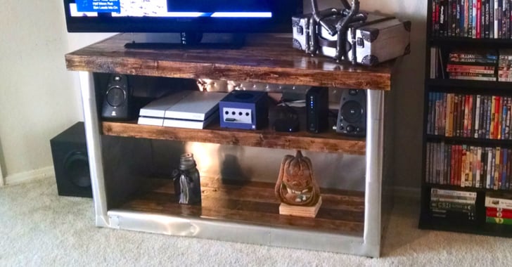 DIY Restoration Hardware TV Stand | POPSUGAR Home