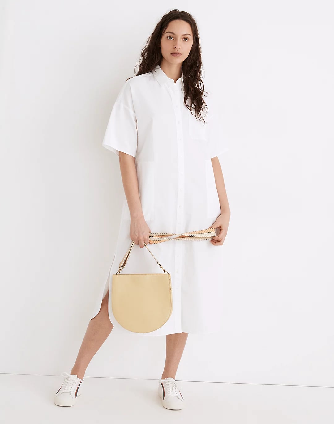 Madewell white shirt dress online