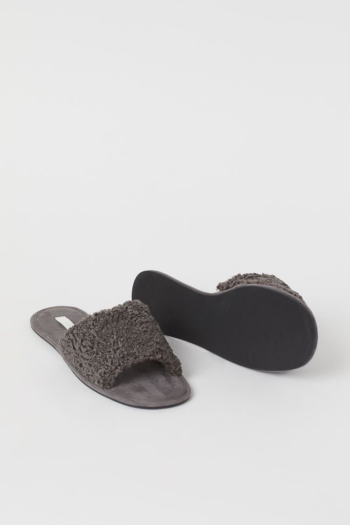 Faux Shearling Slippers