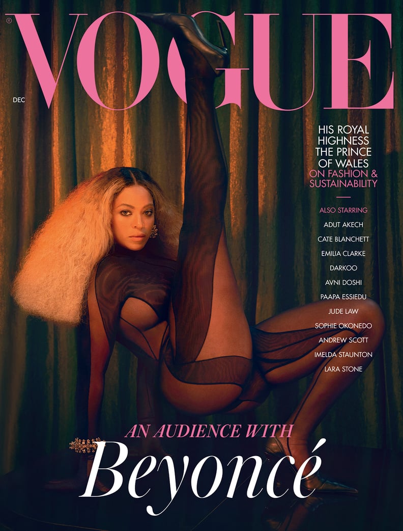 Beyoncé Wearing Mugler on British Vogue's December 2020 Cover