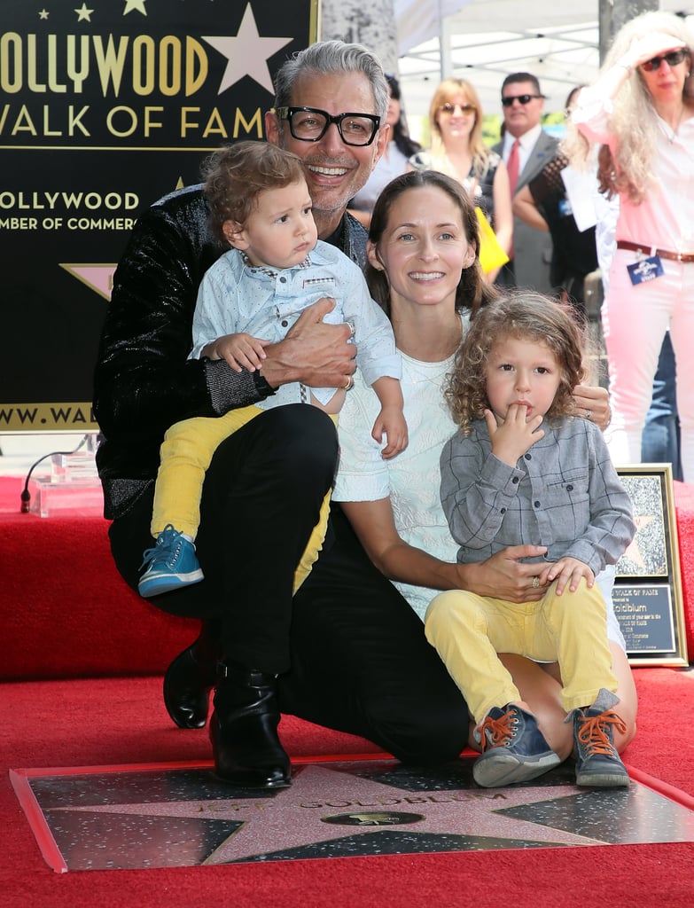 Jeff Goldblum and Family at Hollywood Walk of Fame Ceremony