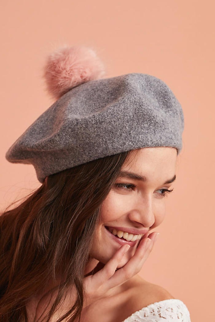 Helen Moore Frenchie Pom Beret