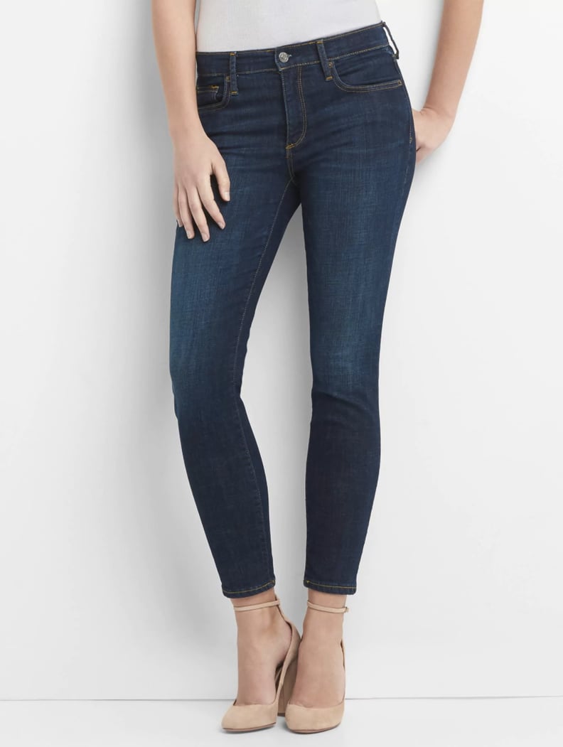 Gap Mid-Rise True Skinny Ankle Jeans