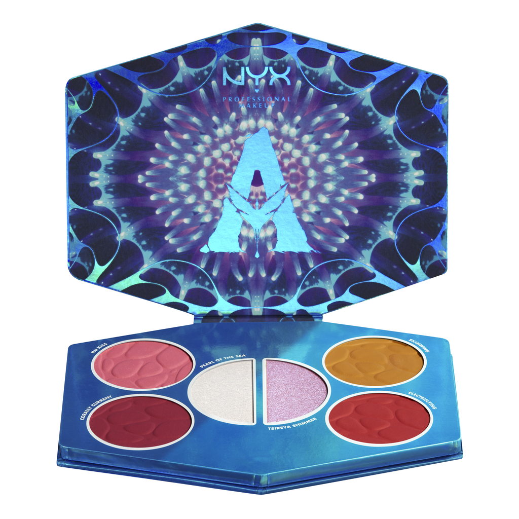 Nyx Cosmetics x "Avatar: The Way of Water" Pandoran Paradise Blush and Highlight Palette