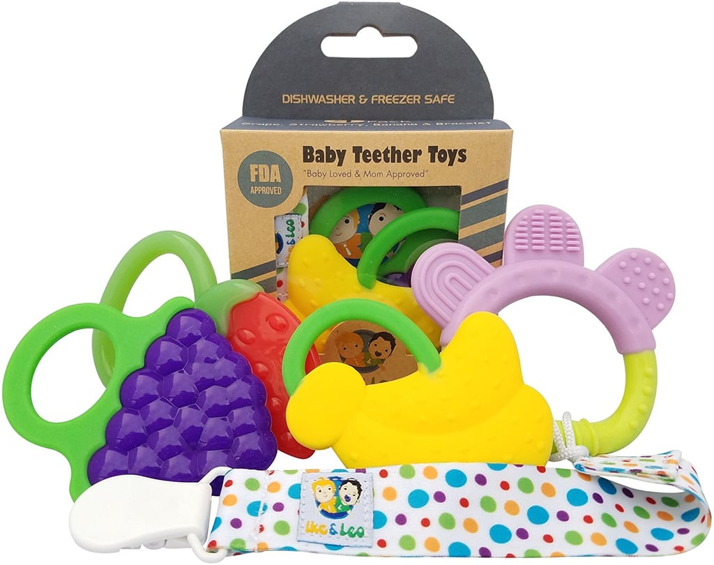 Ike & Leo Teething Toys: Baby Infant and Toddler With Dummy Clip