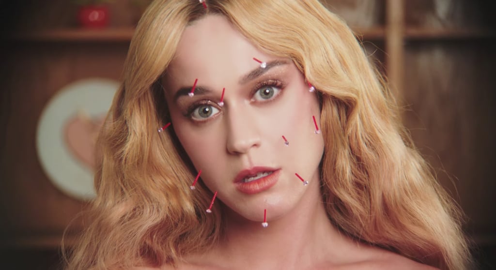 Facial Acupuncture in the "Never Really Over" Music Video
