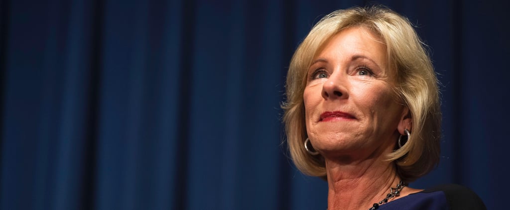 Betsy DeVos Blocked by Protesters at School
