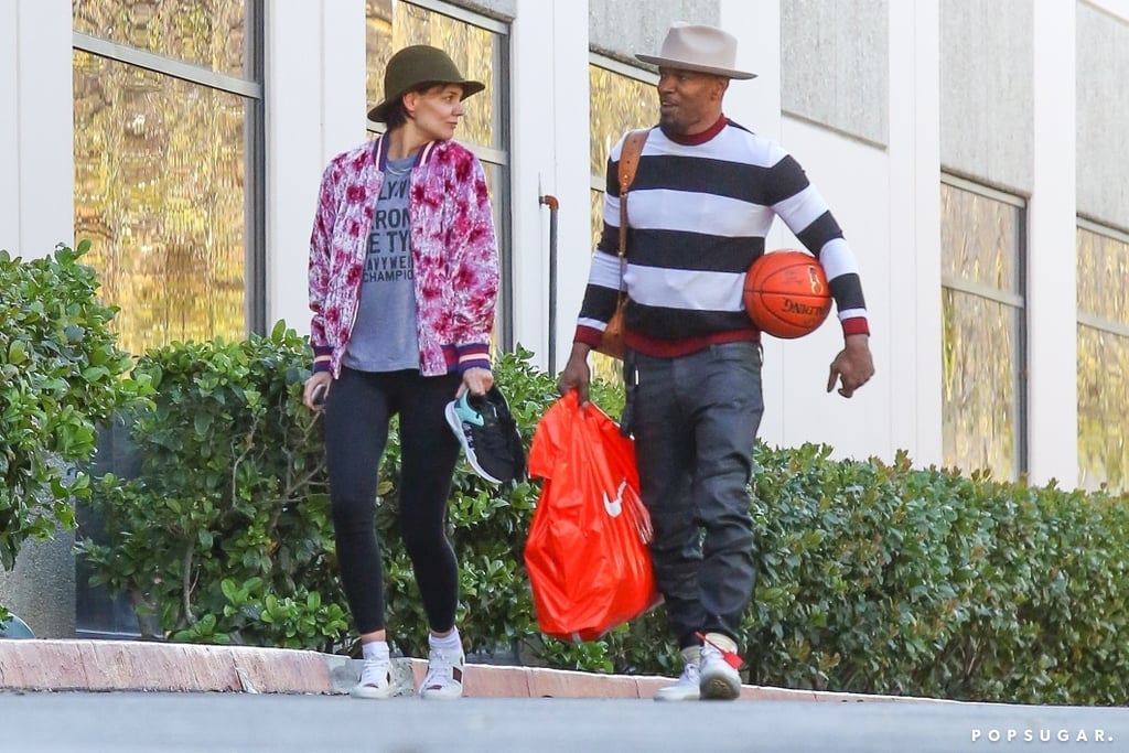 Jamie Foxx and Katie Holmes on Valentine's Day 2018