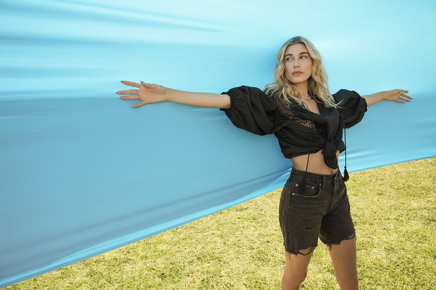 Fashion, Shopping & Style | Hailey Bieber and Jaden Smith Bring Our  Festival Dreams to Life in This Levi's Campaign | POPSUGAR Fashion Photo 32
