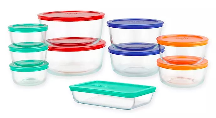 Pyrex Simply Store 20-Piece Glass Food Storage Set