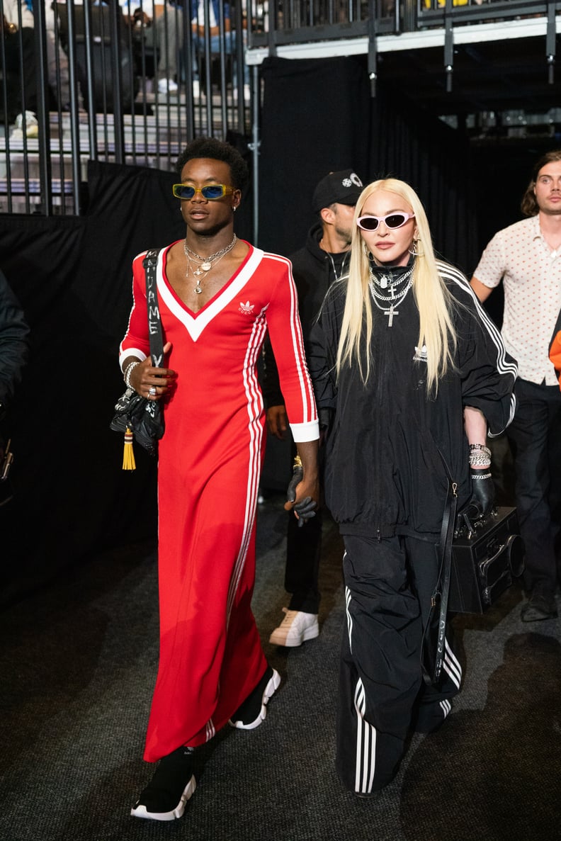 David Banda and Madonna at the WBA World Lightweight Championship