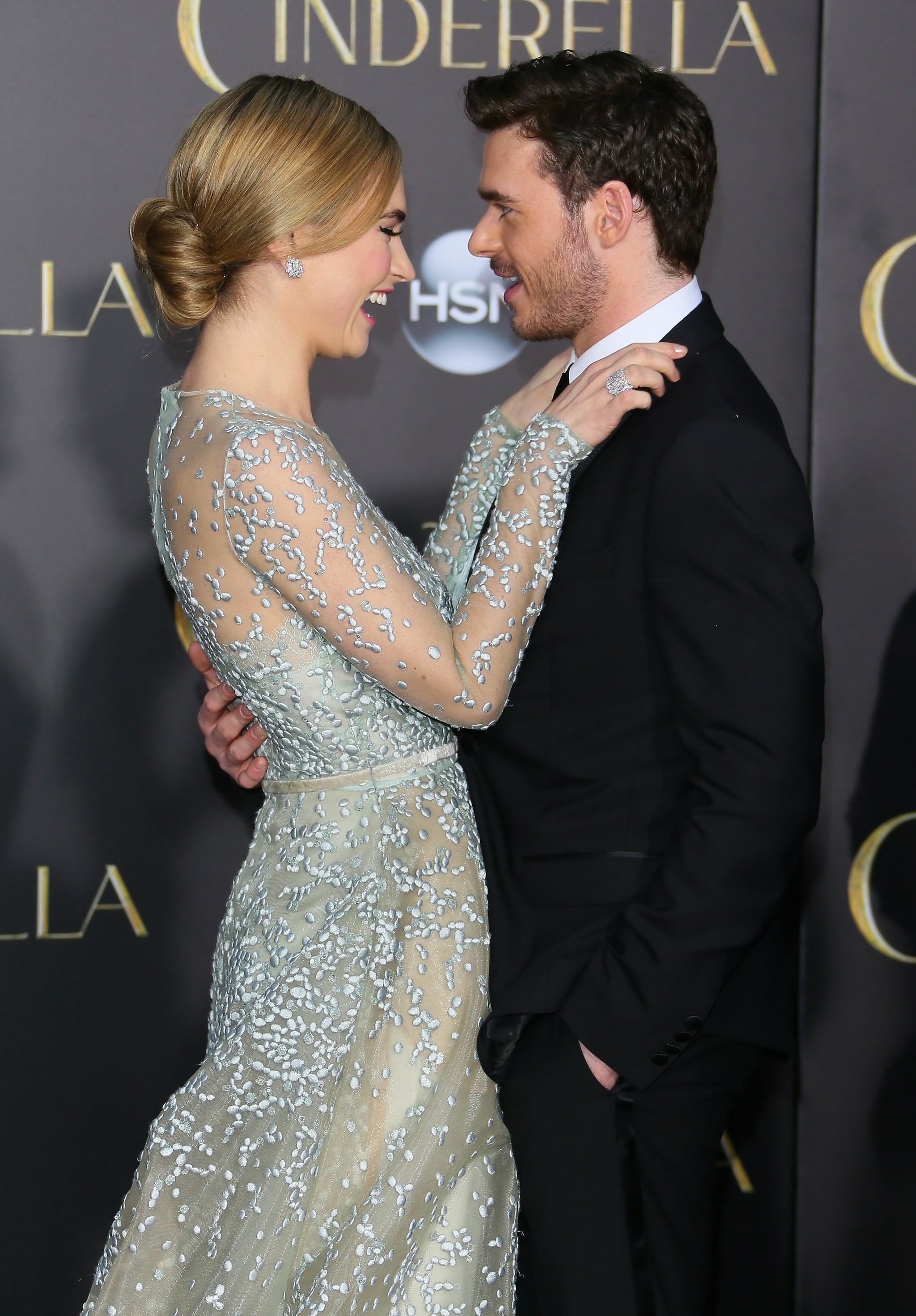Cinderella S Richard Madden And Lily James Together Popsugar Celebrity