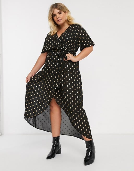 New Look Polka Dot Wrap Dress Hot Sale, UP TO 56% OFF | www.aramanatural.es