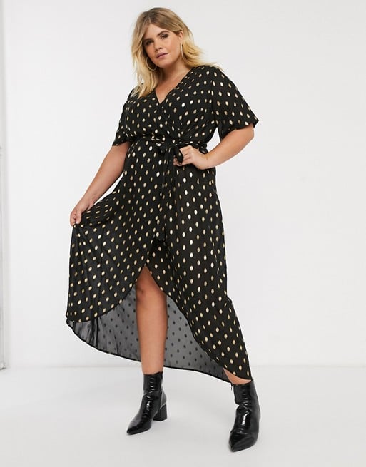 new look curve wrap dress