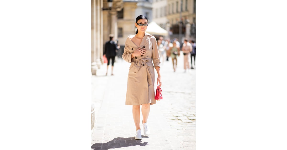 Wear Your Coat Slightly Off Shoulder | Trench Coat Outfit Ideas ...