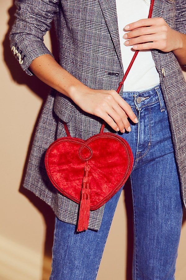 Free People Lovestruck Velvet Crossbody