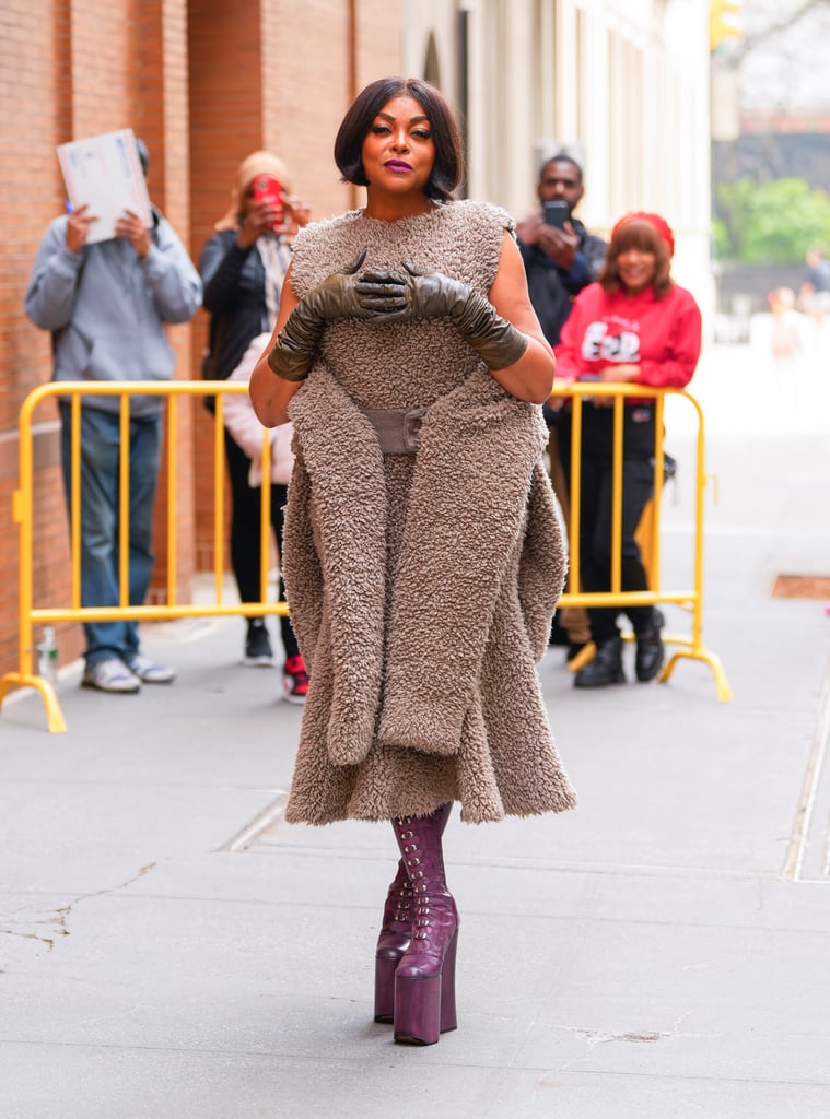 Taraji P. Henson's Marc Jacobs Platforms in NYC