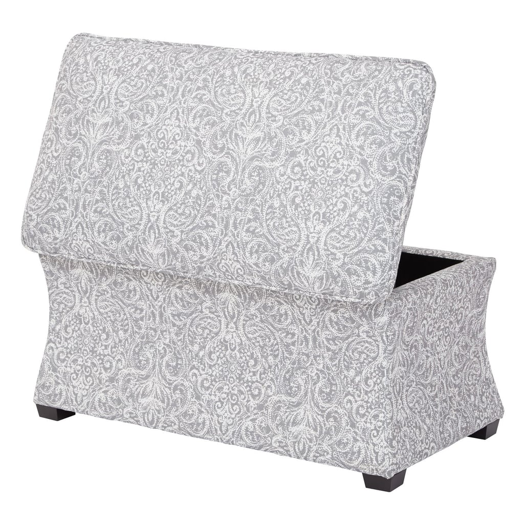 Hourglass Veranda Dove Storage Ottoman